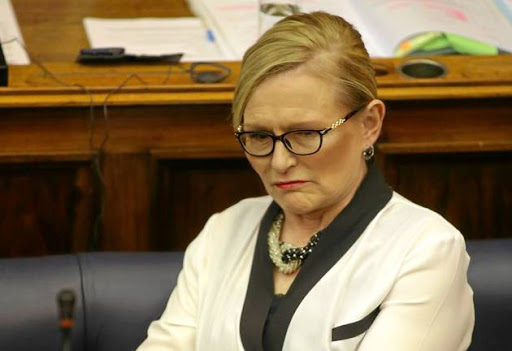 THE LISTENER: Premier Helen Zille pays close attention to proceedings at the debate on her tweets in the Western Cape legislature.