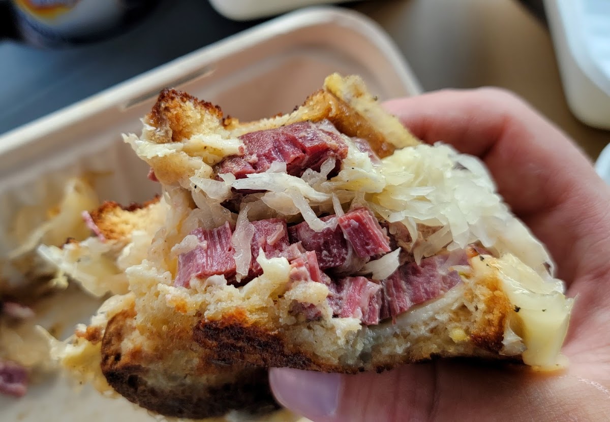 Reuben on gf bread