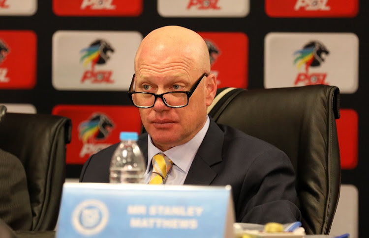 SuperSport United CEO, Stan Matthews during the 2018 Premier Soccer League at Southern Sun Hotel Airport, Johannesburg on 16 April 2018.