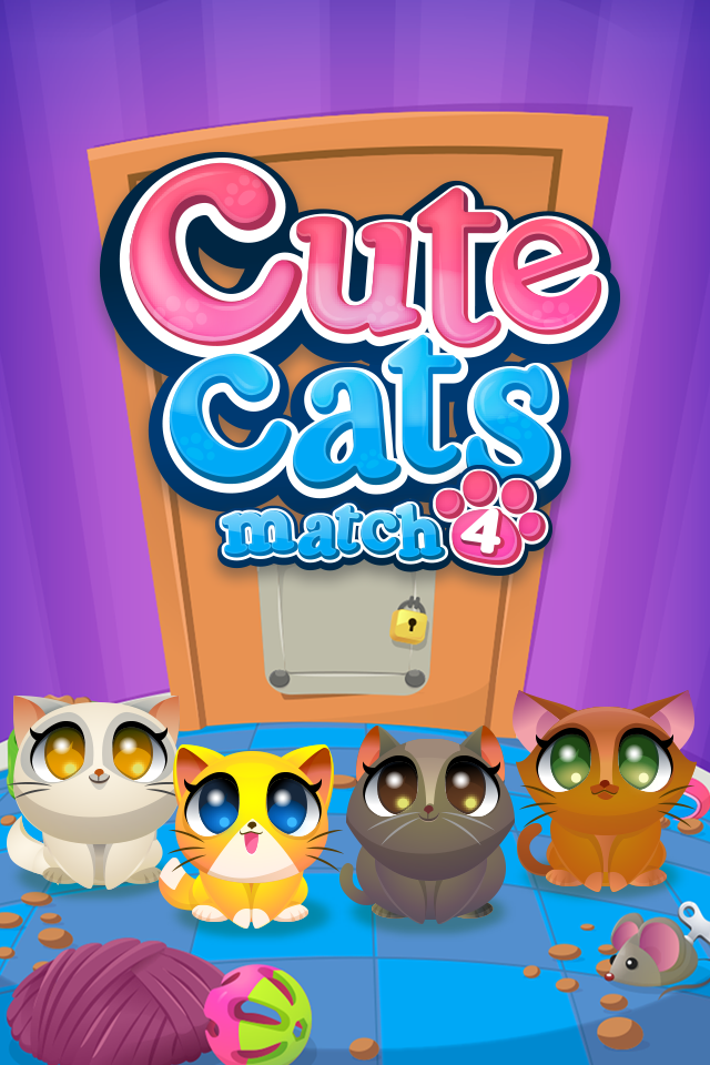 Android application Cute Cats Match 4 screenshort