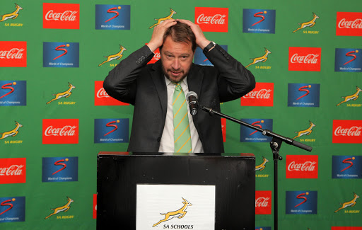 SARU CEO Jurie Roux during the 2015 SA Schools Capping Ceremony at Newlands Southern Sun on August 05, 2015 in Cape Town, South Africa.
