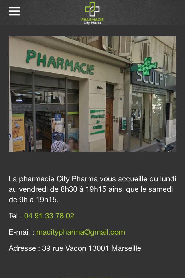 Android application Pharmacie CityPharma Marseille screenshort