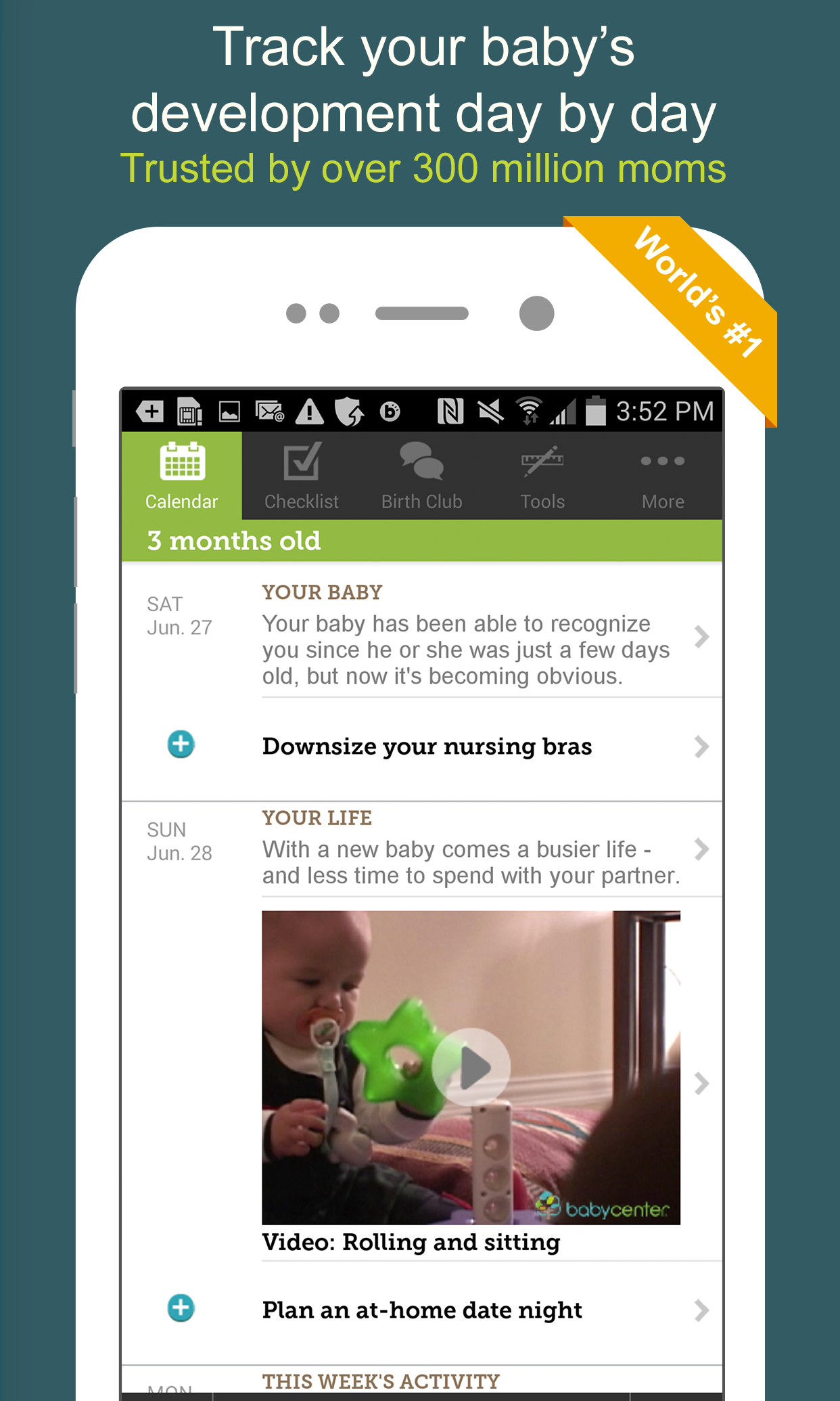 Android application My Baby Today | Daily Tracker screenshort