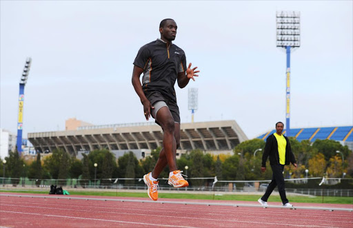 Triple Jumper Teddy Tamgho of France in action during training during an "IAAF A Day in the Life" feature on March 26, 2011 in Alicante, Spain