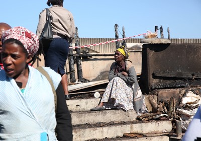 Vendors at the traditional healers market in Warwick avenue, in Durban, KwaZulu-Natal lost everything in the fire that tore through the market on July 29 2018.