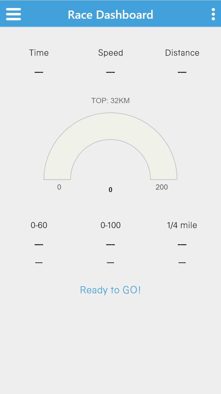 Android application GPS Drag Racer FREE screenshort