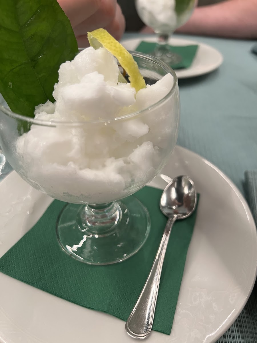 GF Lemon Sorbet at Le Fenice