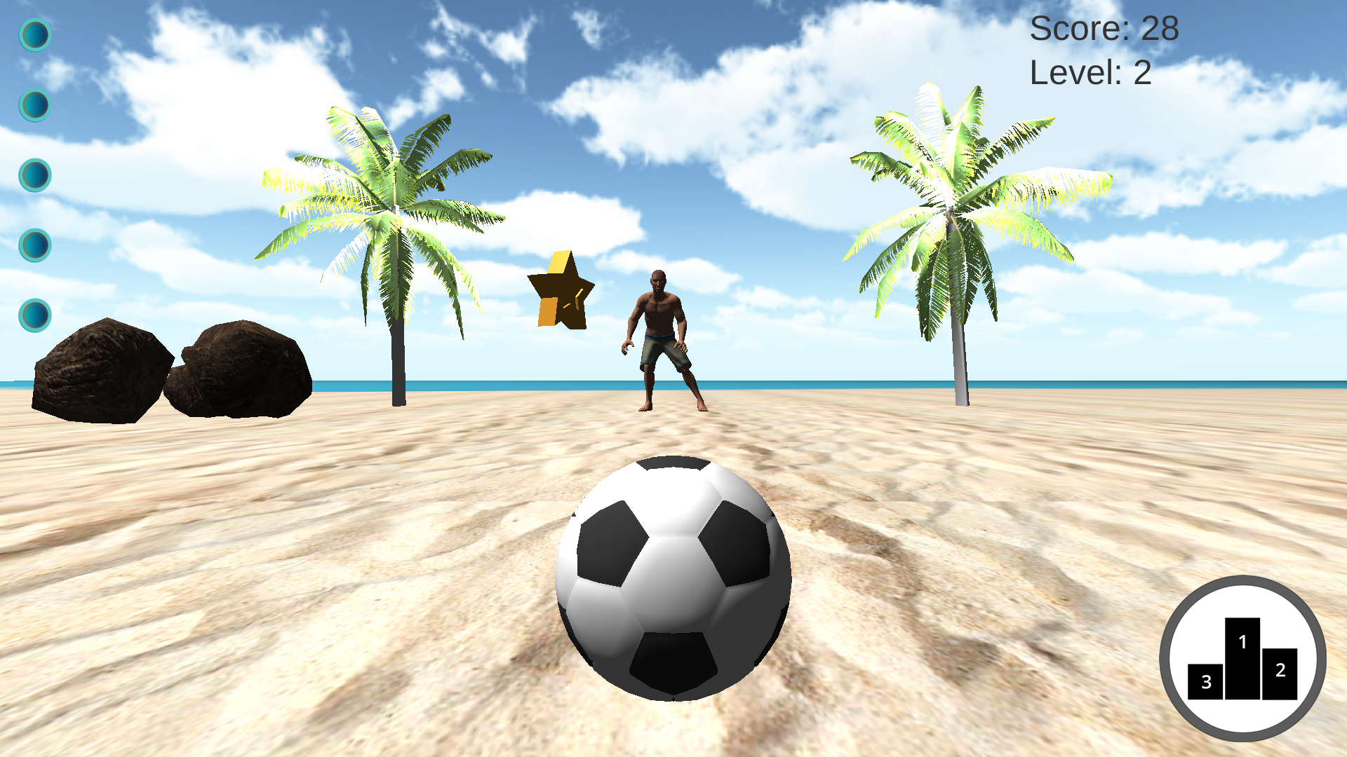 Android application Beach Ball Stars screenshort
