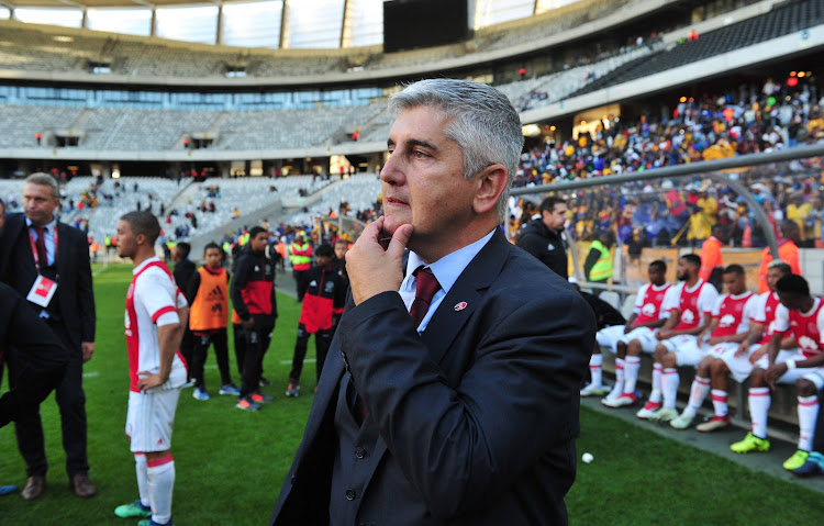 Ari Efstathiou, CEO of Ajax Cape Town after the Absa Premiership 2017/18 game between Ajax Cape Town and Kaizer Chiefs at Cape Town Stadium on 12 May 2018.