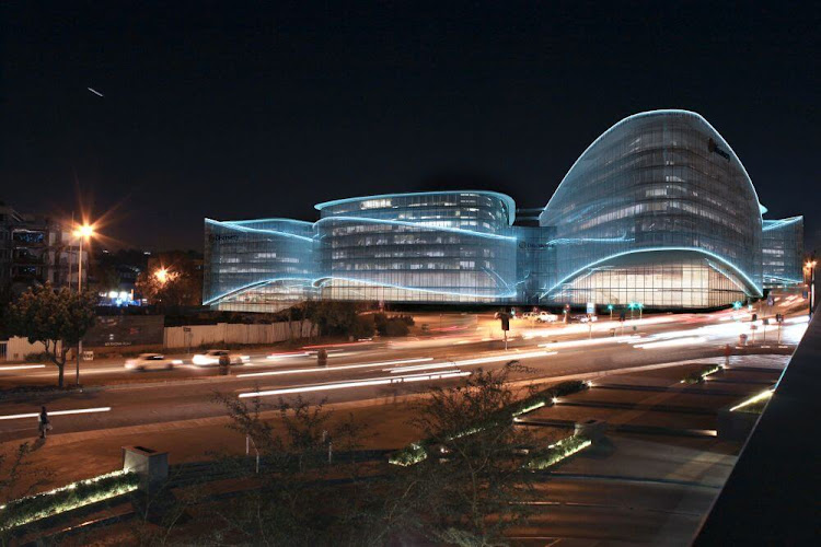 One Discovery Place in Johannesburg at night. Picture: SUPPLIED