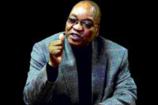 TOUGH TALK:ANC president Jacob Zuma wants a tougher line on criminals. Photo: Lucky Nxumalo. 28/05/08. © Sowetan.