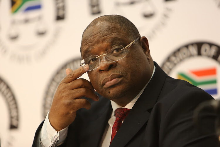 Deputy Chief Justice Raymond Zondo outlined progress made in the commission of inquiry into state capture involving the Gupta family and their associates at Hill on Empire, Johannesburg on May 24, 2018. Former president Jacob Zuma set up the inquiry after being forced to do so by a court.