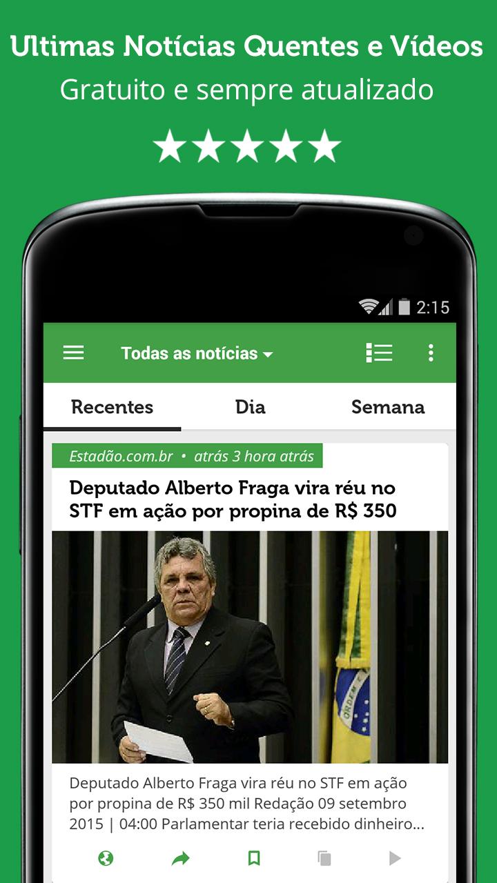 Android application Notícias do Brasil - NF screenshort