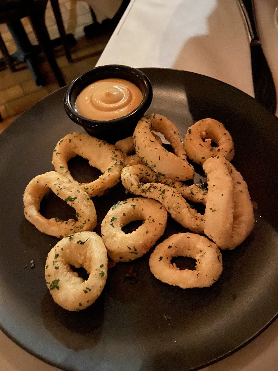 Gluten-Free Calamari at La Dolce Vita