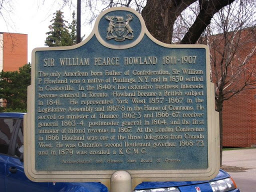 The only American born Father of Confederation, Sir William P. Howland was a native of Paulings, N.Y. and in 1830 settled in Cooksville. In the 1840's his extensive business interests became...