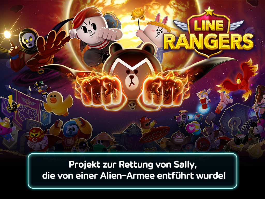 Android application LINE Rangers: Brown-Cony Wars! screenshort