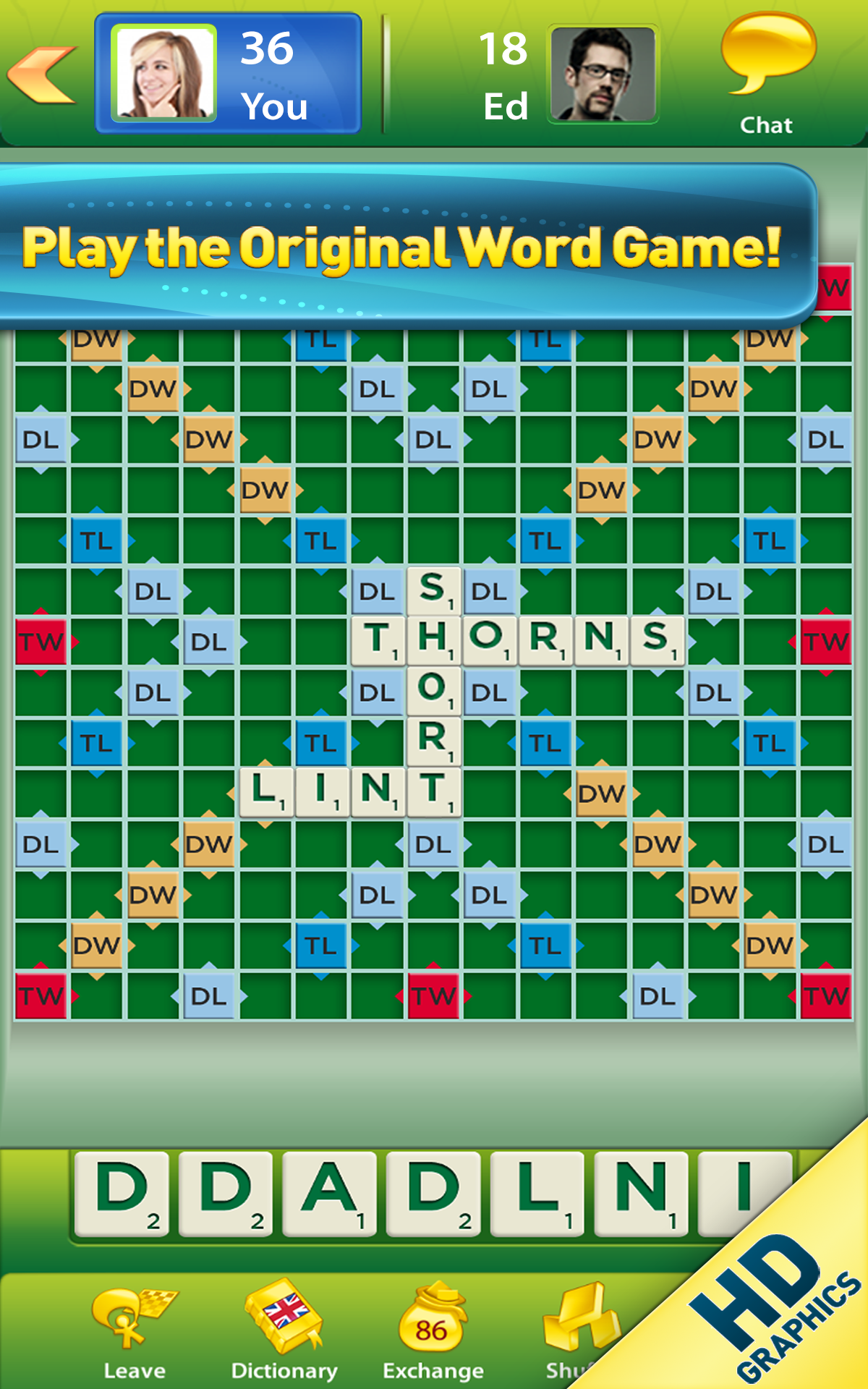 Android application SCRABBLE™ screenshort