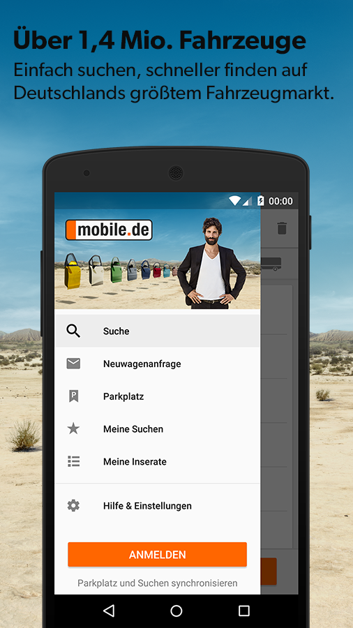 Android application mobile.de – vehicle market screenshort