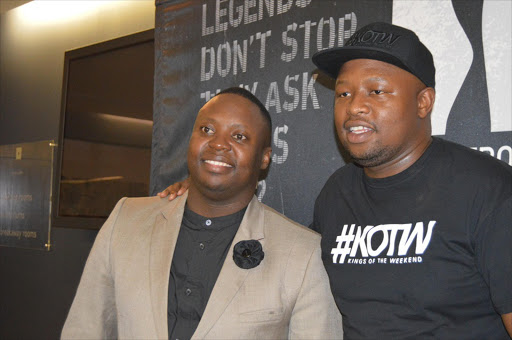 Kings Of The Weekend Sphectacular & DJ Naves at the 15th Metro FM Music Awards finalists announcement. Picture Credit: Tladi Kotelo