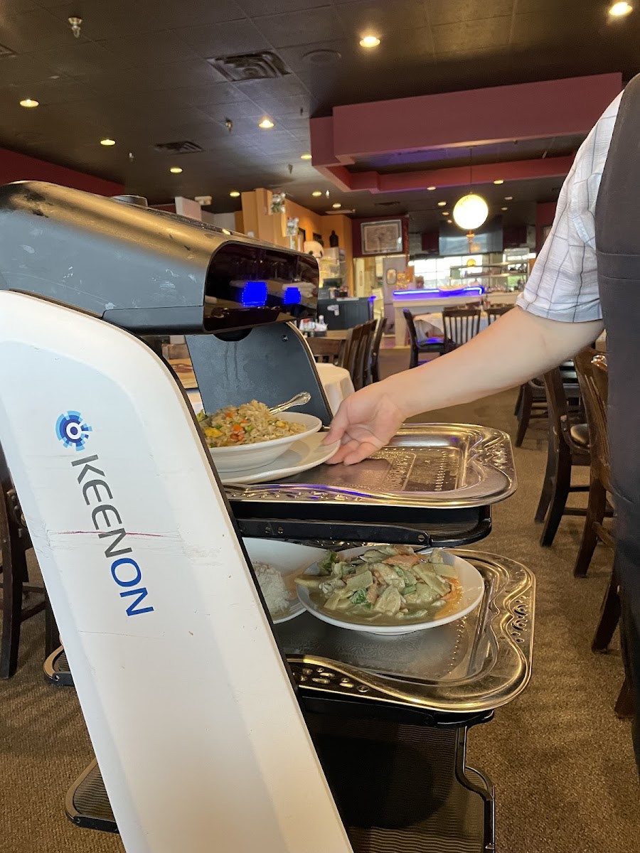 A robot delivers your food