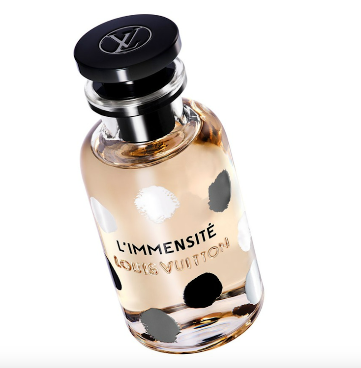 Louis Vuitton perfume, L’Immensité, in collaboration with Yayoi Kusama.