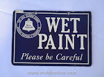 Signs - 5 X 7 Bell System Wet Paint