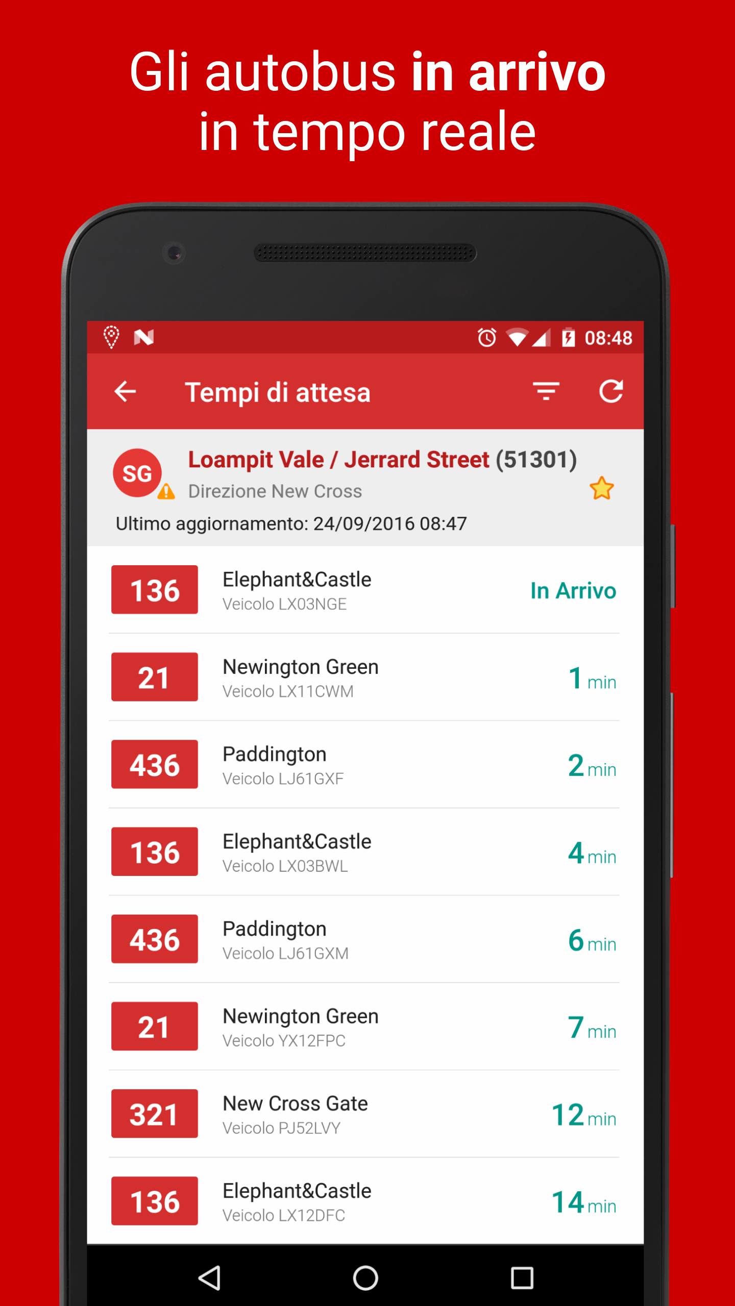 Android application London Bus Arrivals - Probus screenshort