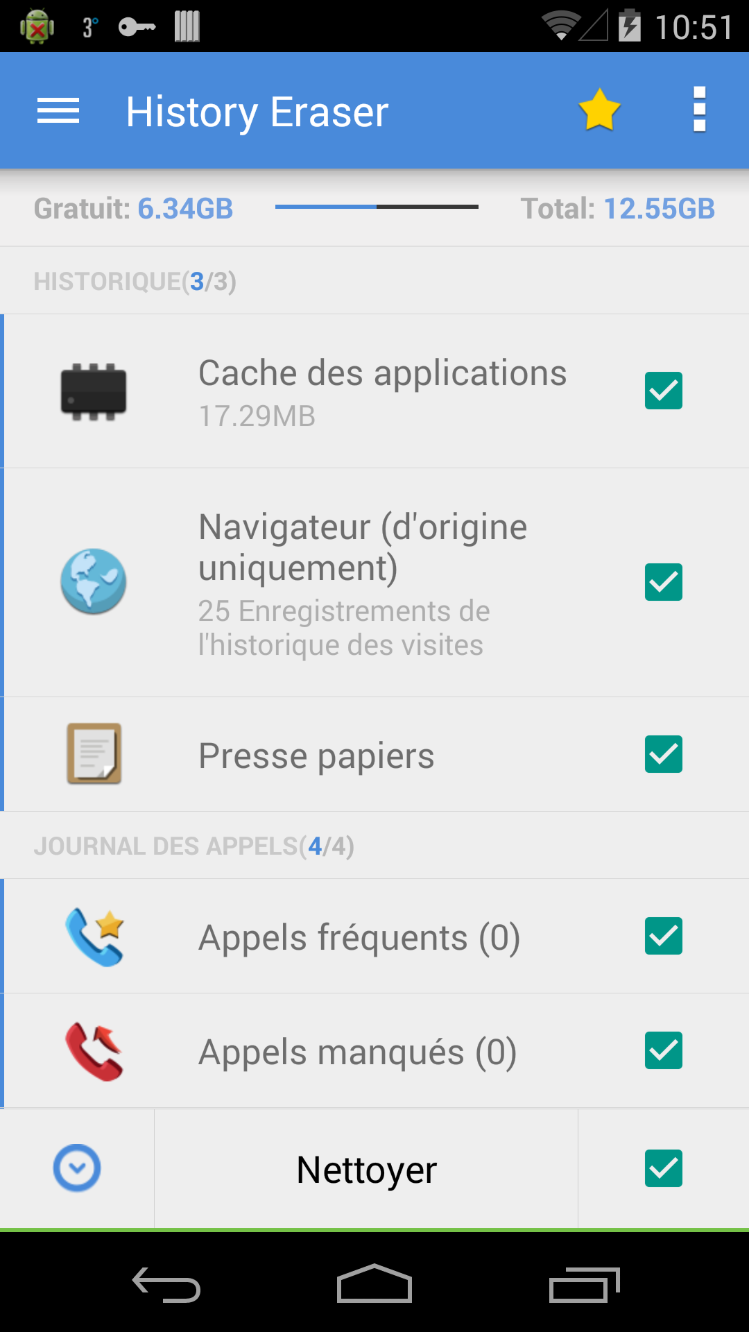 Android application History Eraser - Privacy Clean screenshort