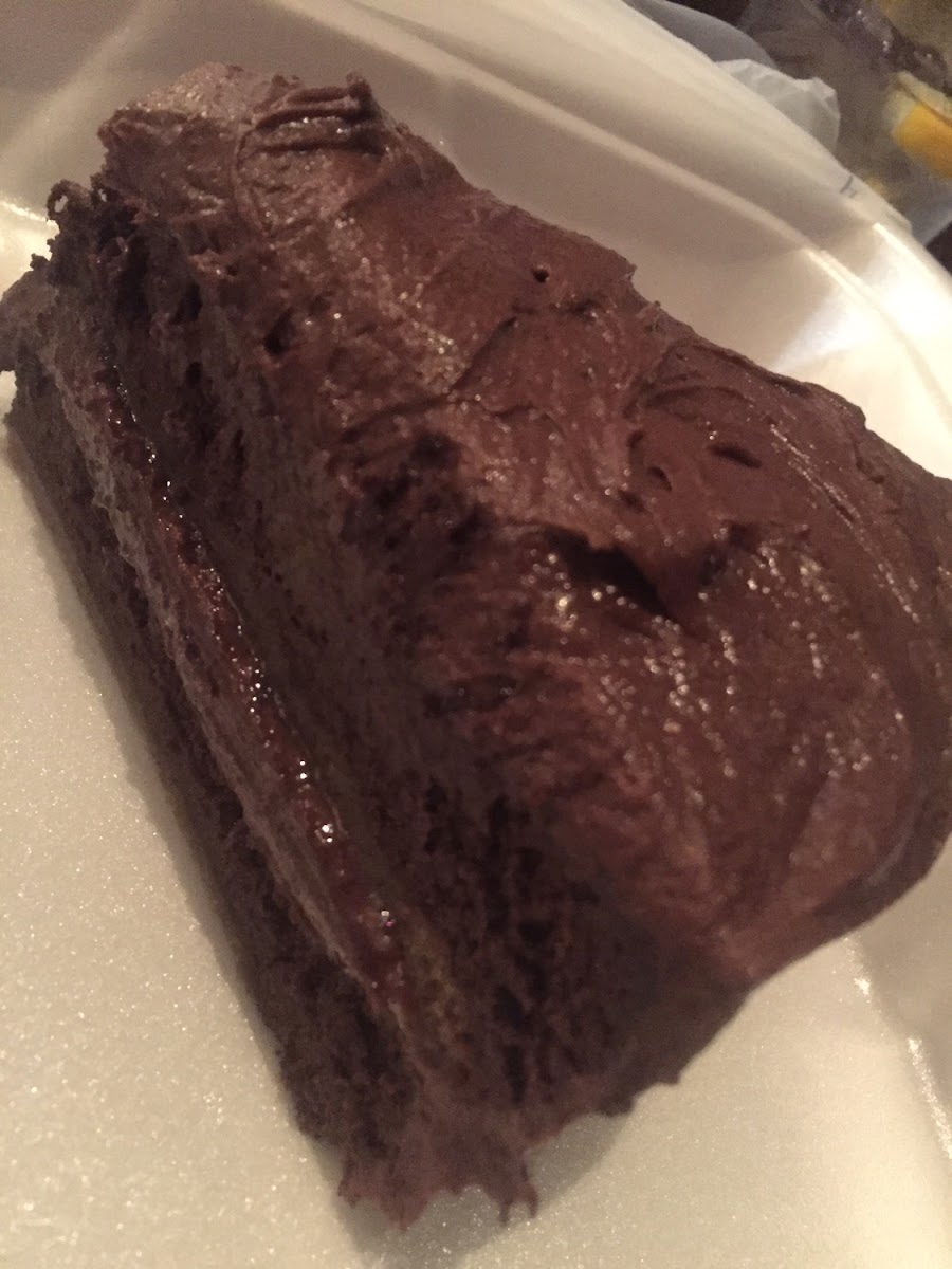 Amazing gf double-tier chocolate cake