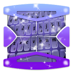 Blurry Purple Keyboard Theme Apk