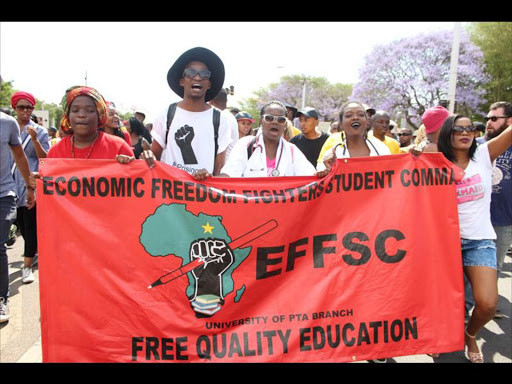 EFFSC claims police and security wearing ANC shirts on Unisa camps