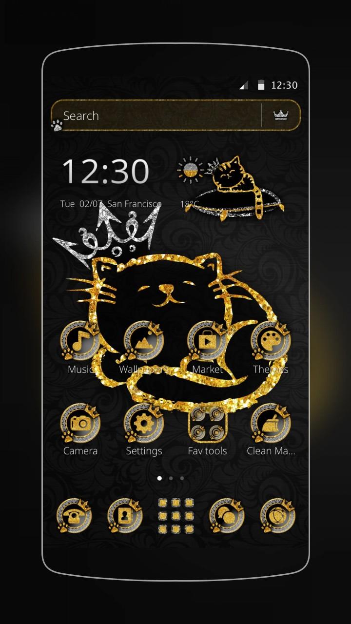 Android application Gold Diamond Princess Kitty screenshort