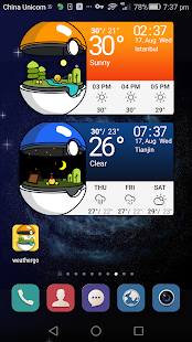 Poke Ball - the weather daily screenshot for Android