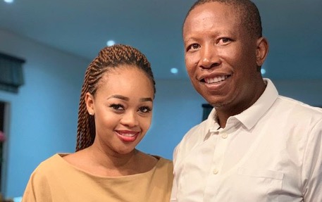 Julius Malema paid tribute to his wife Mantoa on Valentine's Day.