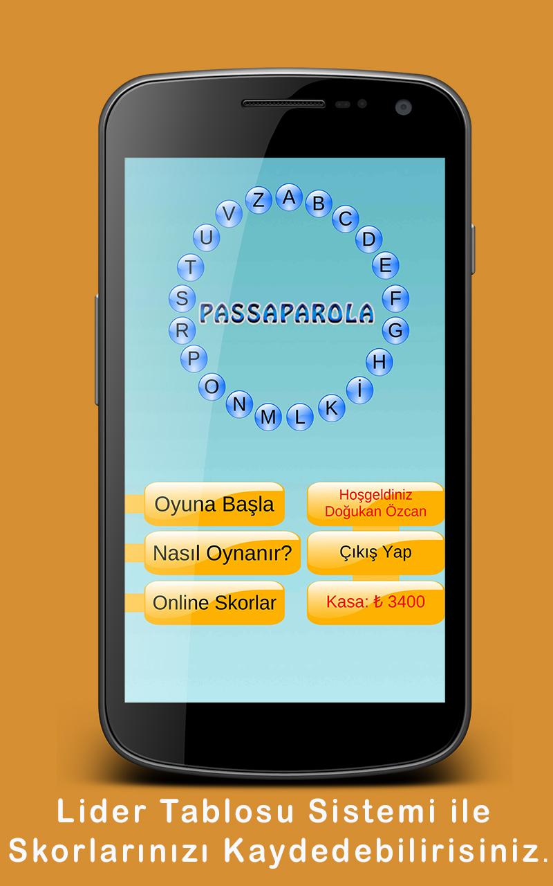 Android application Passaparola 2016 screenshort