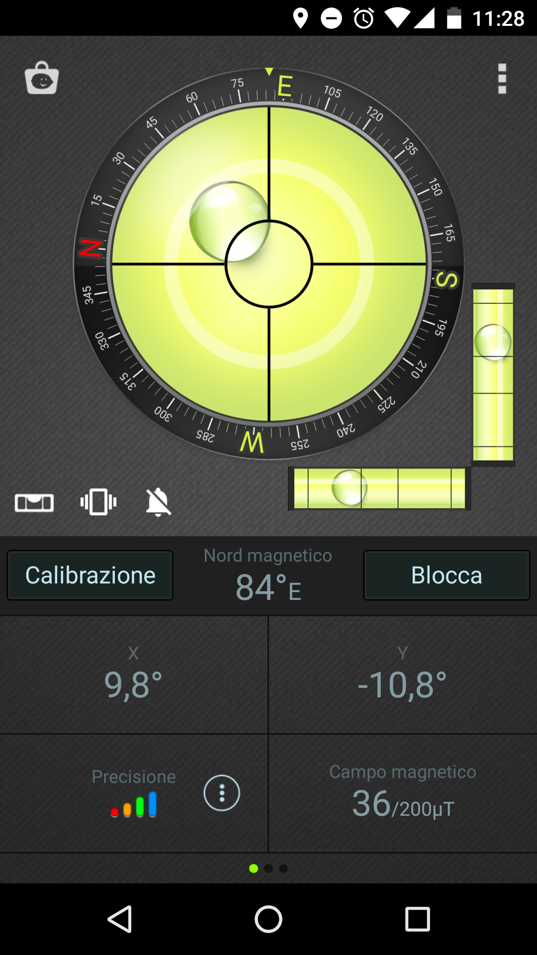 Android application Compass Level & GPS screenshort