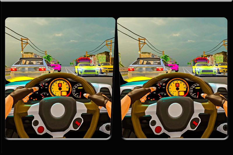 Android application City Traffic Car Racing: VR screenshort