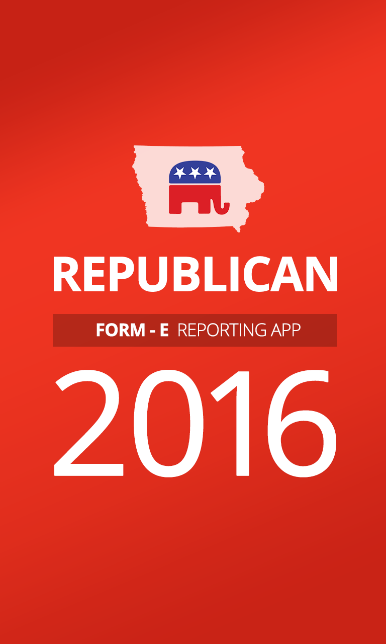 Android application Iowa Republican Caucuses 2016 screenshort