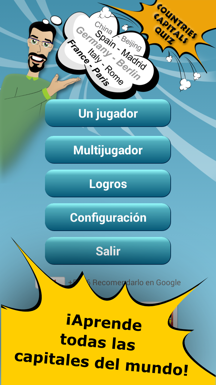 Android application Countries Capitals Quiz screenshort