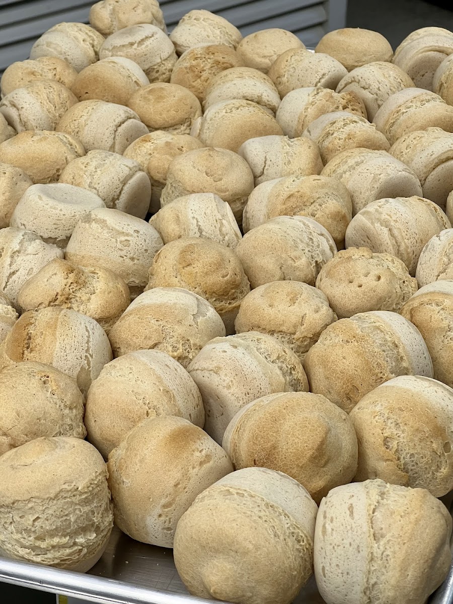 Our dinner rolls! We supply many restaurants, hotels and delis with our dinner rolls and subrolls. All gluten free and vegan.
