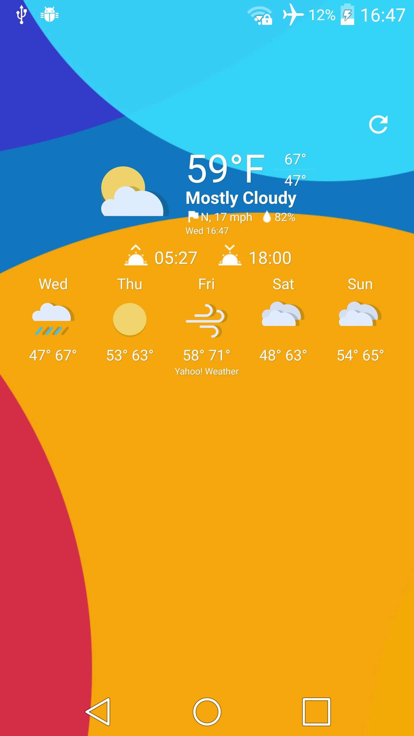 Android application LPOP Weather Icons for Chronus screenshort