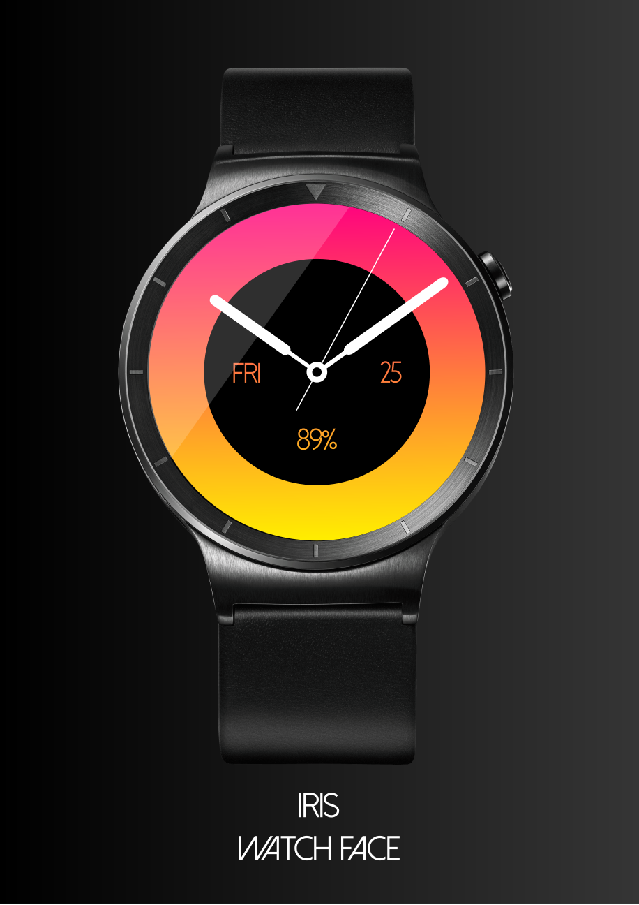 Android application Iris Watch Face screenshort