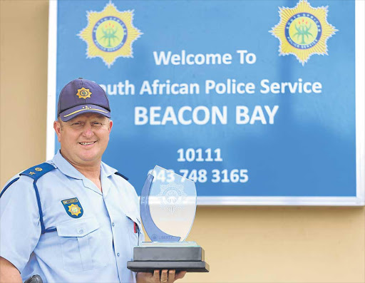 TOP JOB: Beacon Bay Police Station commander Colonel Thayne Petzer’s efforts have bagged him the award for best medium police station in the Eastern Cape Picture: SIBONGILE NGALWA