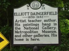 Artist, teacher, author. His paintings hang in the National Gallery, Metropolitan Museum, and other galleries. His home is here.Plaque via North Carolina Highway Historical Marker Program, and is...