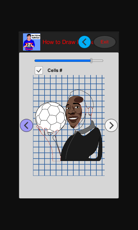 Android application Paint Real Football Art screenshort