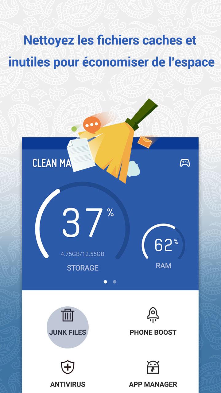 Android application Clean Master (Boost &amp; AppLock) screenshort