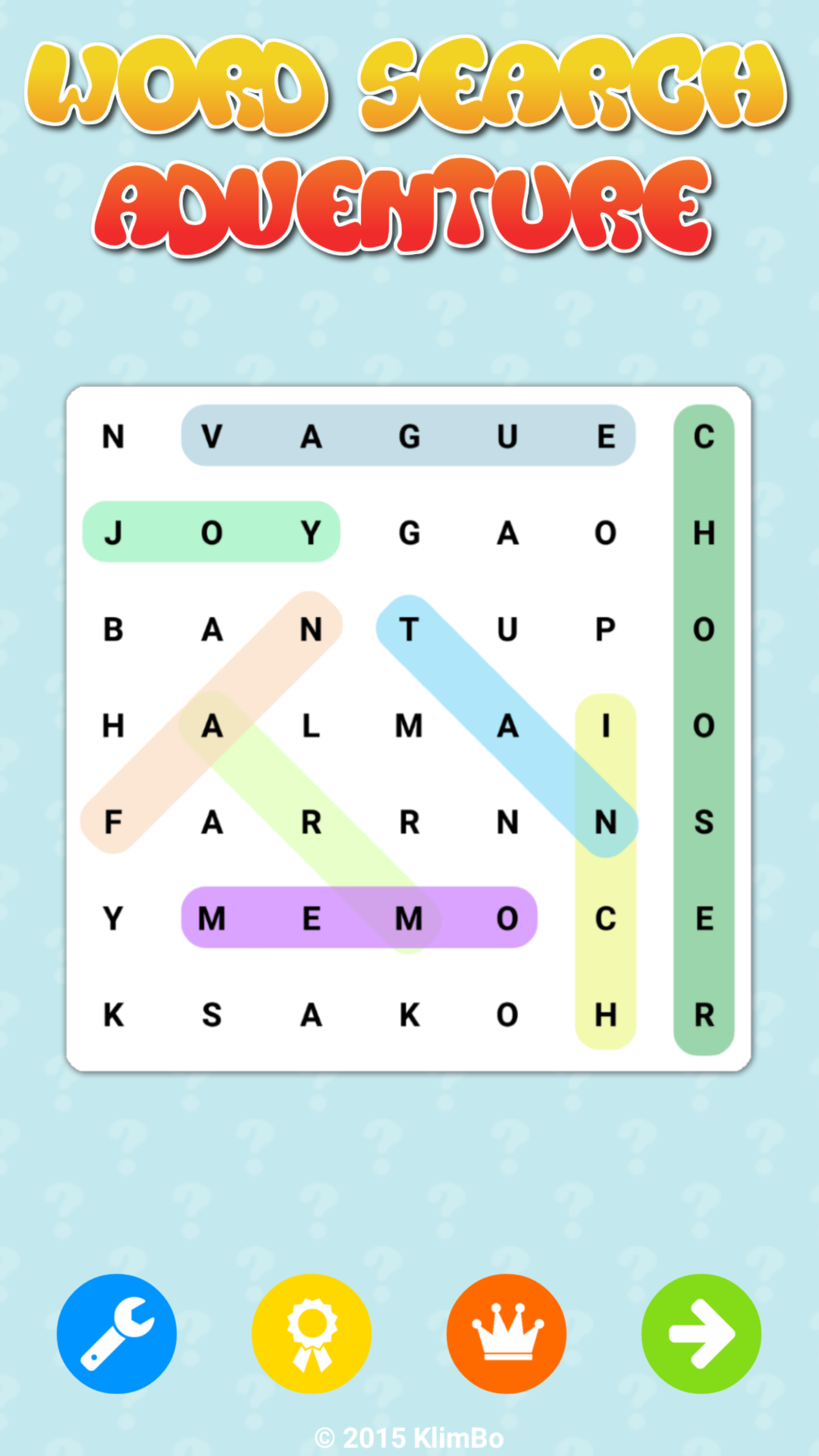Android application Word Search - Seek & Find Crossword Puzzle Game screenshort