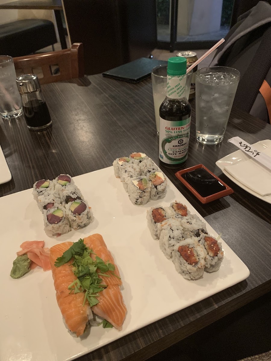 Gluten-Free Sushi at Poseidon Oyster Sushi Bar