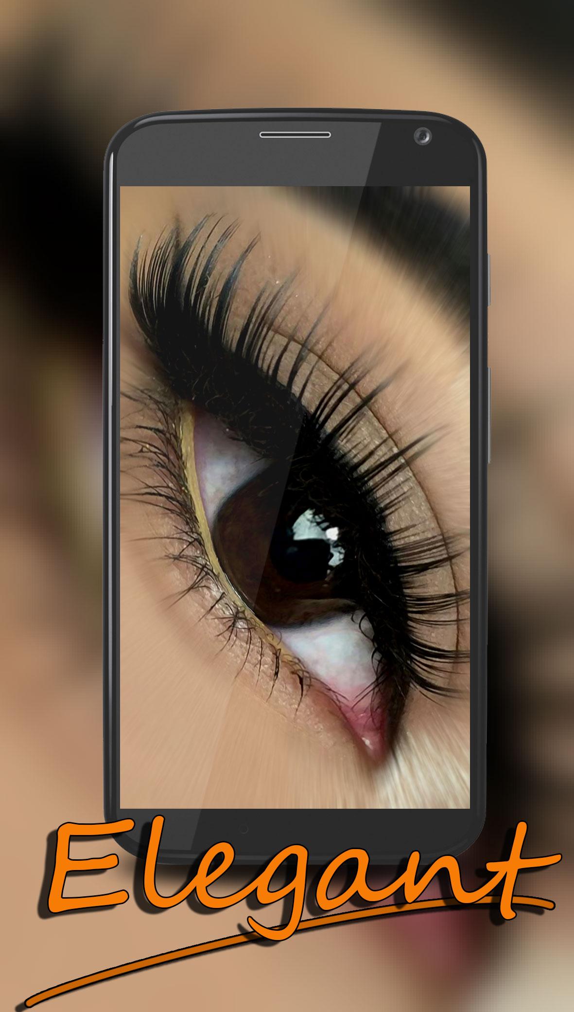Android application Real Eyelashes Photo Editor screenshort