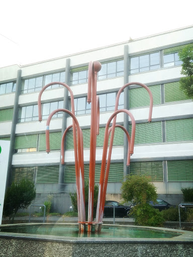 Red Pipe Fountain